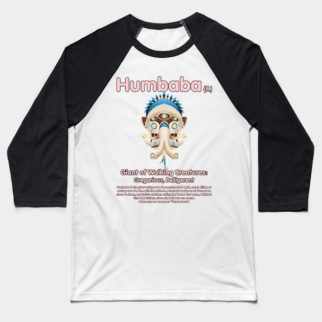 Humbaba Baseball T-Shirt by Justwillow